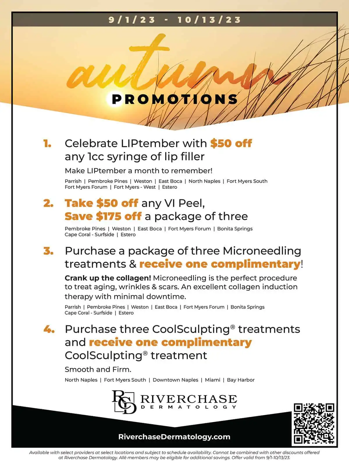 Monthly promotions