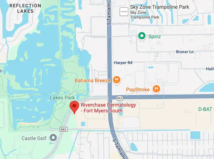 Map showing the location of Fort Myers - South