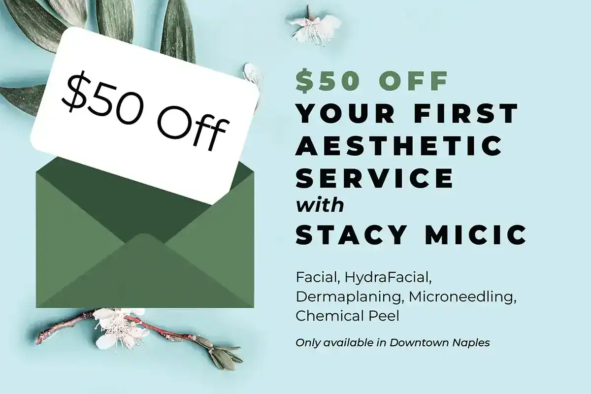 Stacy Micic Aesthetic services flyer