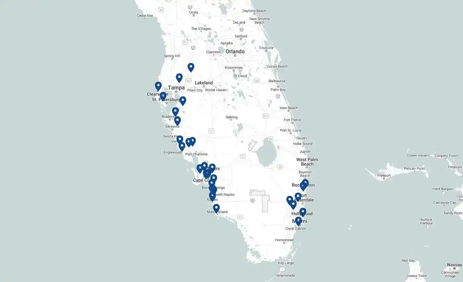 Riverchase Dermatology Florida Locations Map